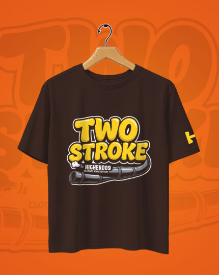 TWO STROKE Printed Oversized T-shirt
